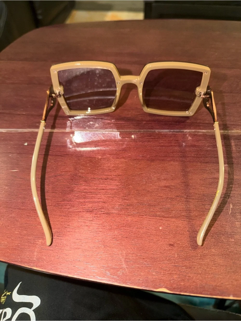 Yves Saint Laurent Square Oversized Women's Sunglasses - Brown